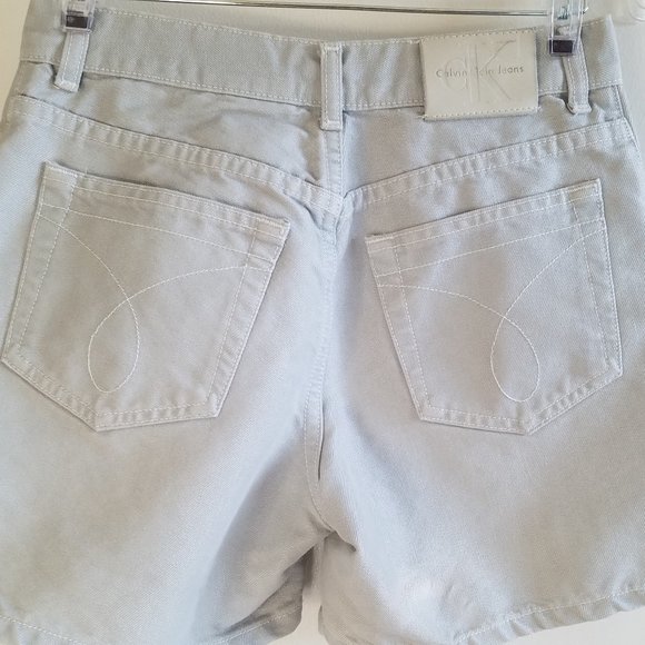 Calvin Klein Jeans Pants - Calvin Klein High Waist Gray Denim Shorts Size 4